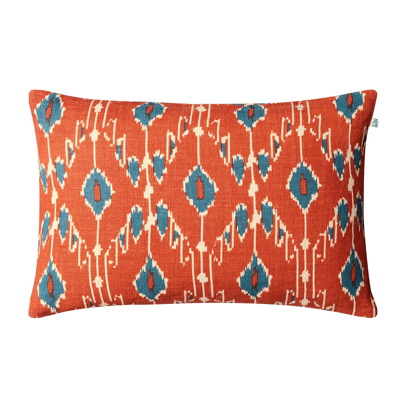 Fronha Ikat Goa 60x40 cm, Apricot orange-heaven blue Chhatwal & Jonsson