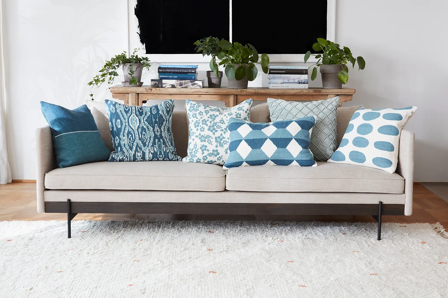 Fronha Sona 60x40 cm, Heaven blue-palace blue Chhatwal & Jonsson