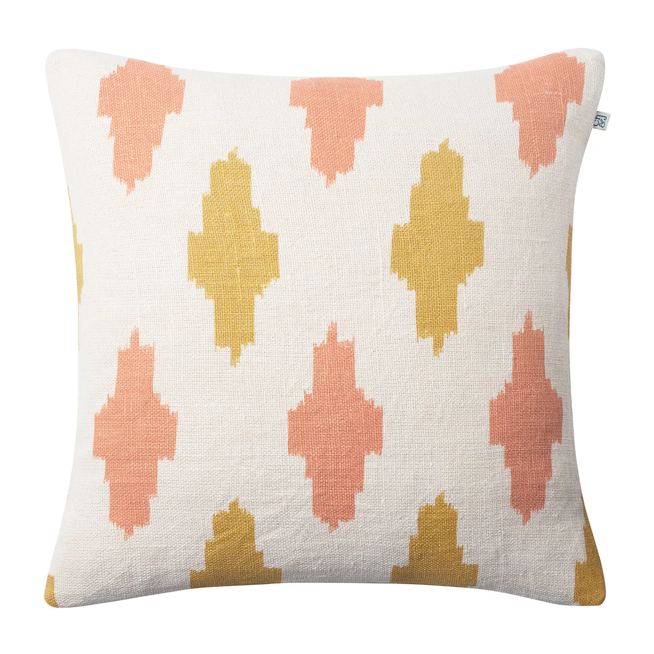 Ikat Agra fronha 50x50 cm, Rosa spicy- amarelo Chhatwal & Jonsson