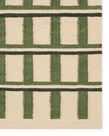 Ladakh tapete de lã - Off white-green-dark green, 180x270 cm - Chhatwal & Jonsson