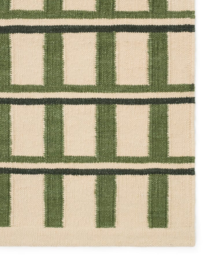 Ladakh tapete de lã, Off white-green-dark green, 180x270 cm Chhatwal & Jonsson
