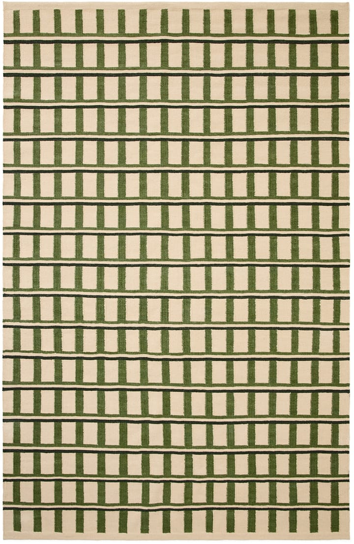 Ladakh tapete de lã - Off white-green-dark green, 230x320 cm - Chhatwal & Jonsson