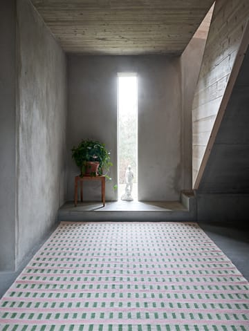 Ladakh tapete de lã - Offwhite-green-pink, 180x270cm - Chhatwal & Jonsson
