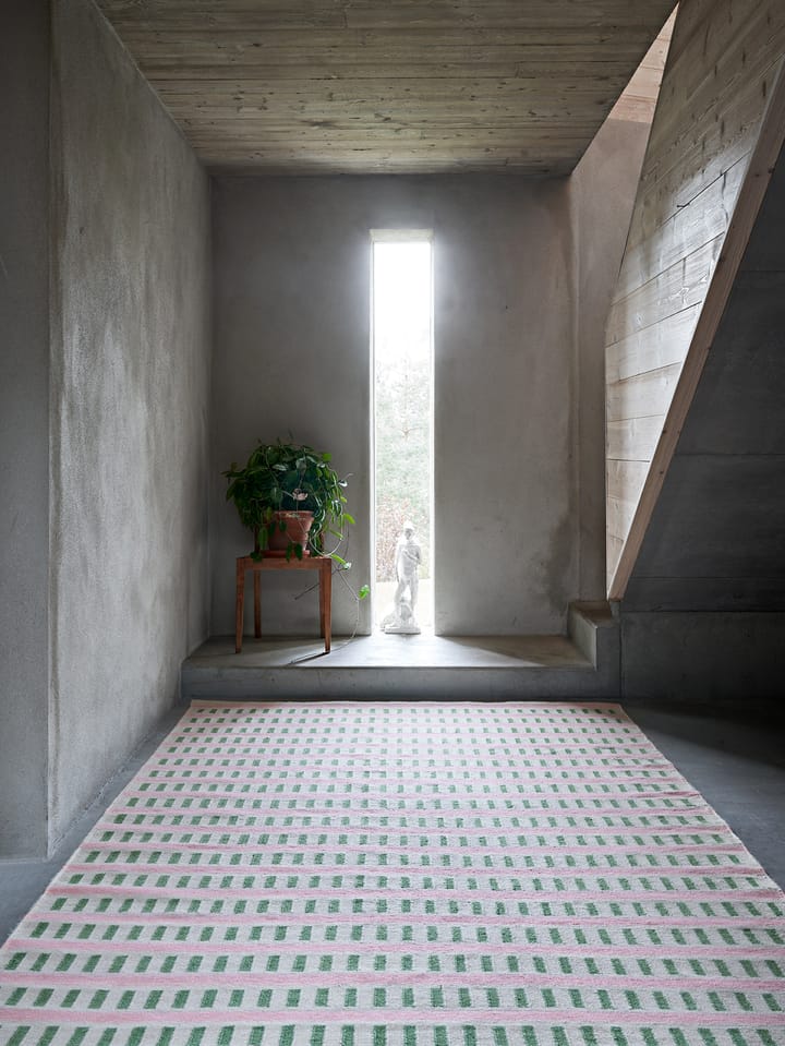 Ladakh tapete de lã, Offwhite-green-pink, 230x320cm Chhatwal & Jonsson
