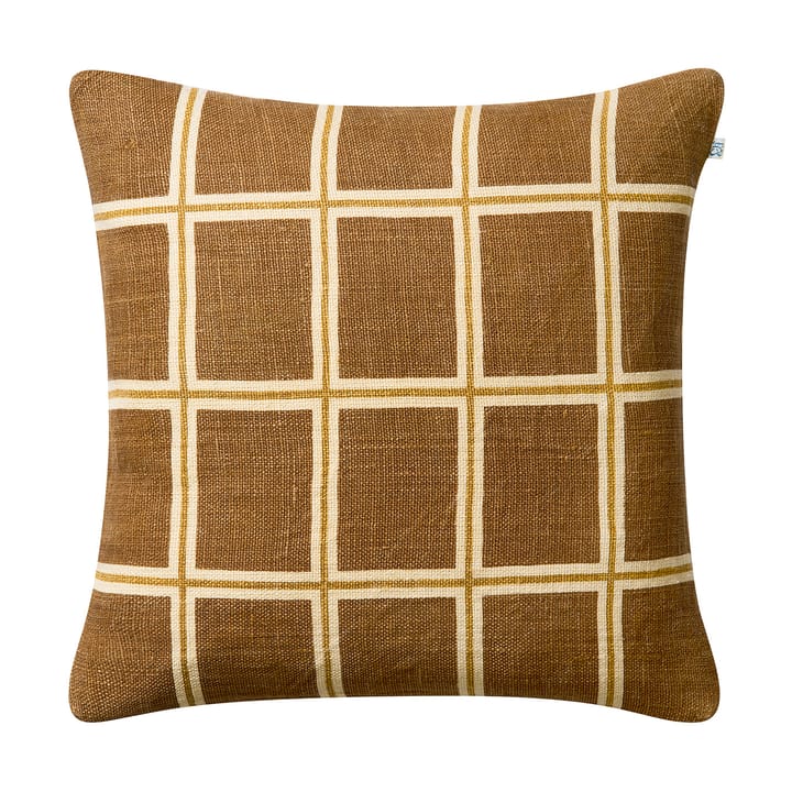 Raha capa de almofada 50x50 cm - Taupe-masala yellow - Chhatwal & Jonsson
