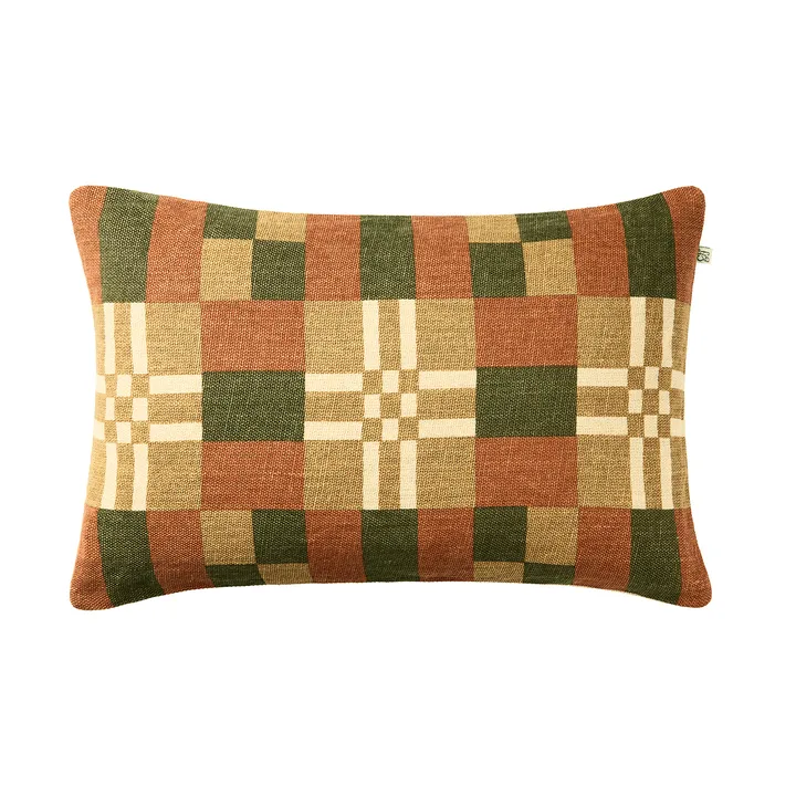 Ravi capa de almofada - Apricot Orange-Cactus Green-Khaki, 40x60 cm - Chhatwal & Jonsson