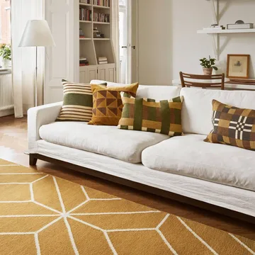 Ravi capa de almofada - Taupe-Khaki-Dark Brown, 40x60 cm - Chhatwal & Jonsson