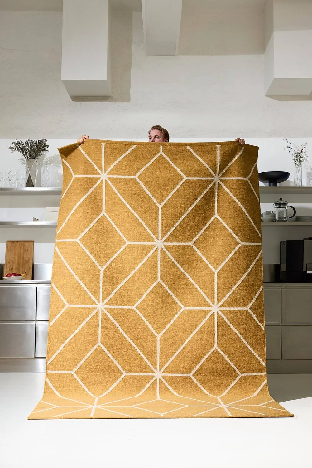 Tapete Ayur, Masala Yellow-Off White, 270x180 cm Chhatwal & Jonsson