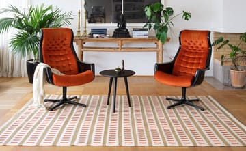 Tapete de lã Ladakh - Off white-beige-rust, 180x270 cm - Chhatwal & Jonsson