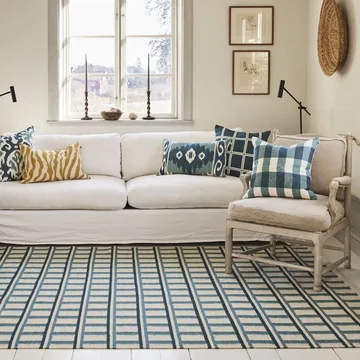 Tapete de lã Mysore 180x270 cm - Off white-heaven blue - Chhatwal & Jonsson