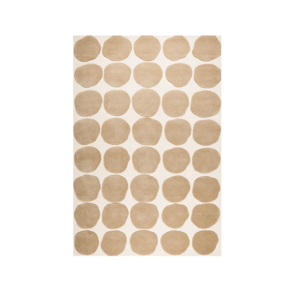 Tapete Dots, cáqui claro/bege claro, 180x270 cm  Chhatwal & Jonsson