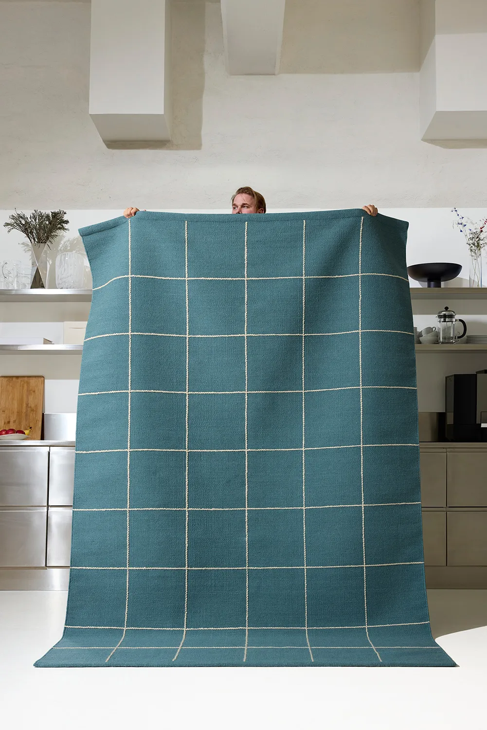 Tapete Milan, Heaven blue-off white, 180x270 cm Chhatwal & Jonsson