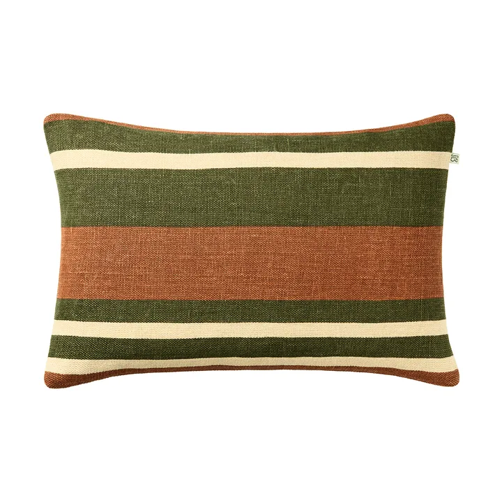 Vera capa de almofada - Apricot Orange-Cactus Green, 40x60 cm - Chhatwal & Jonsson