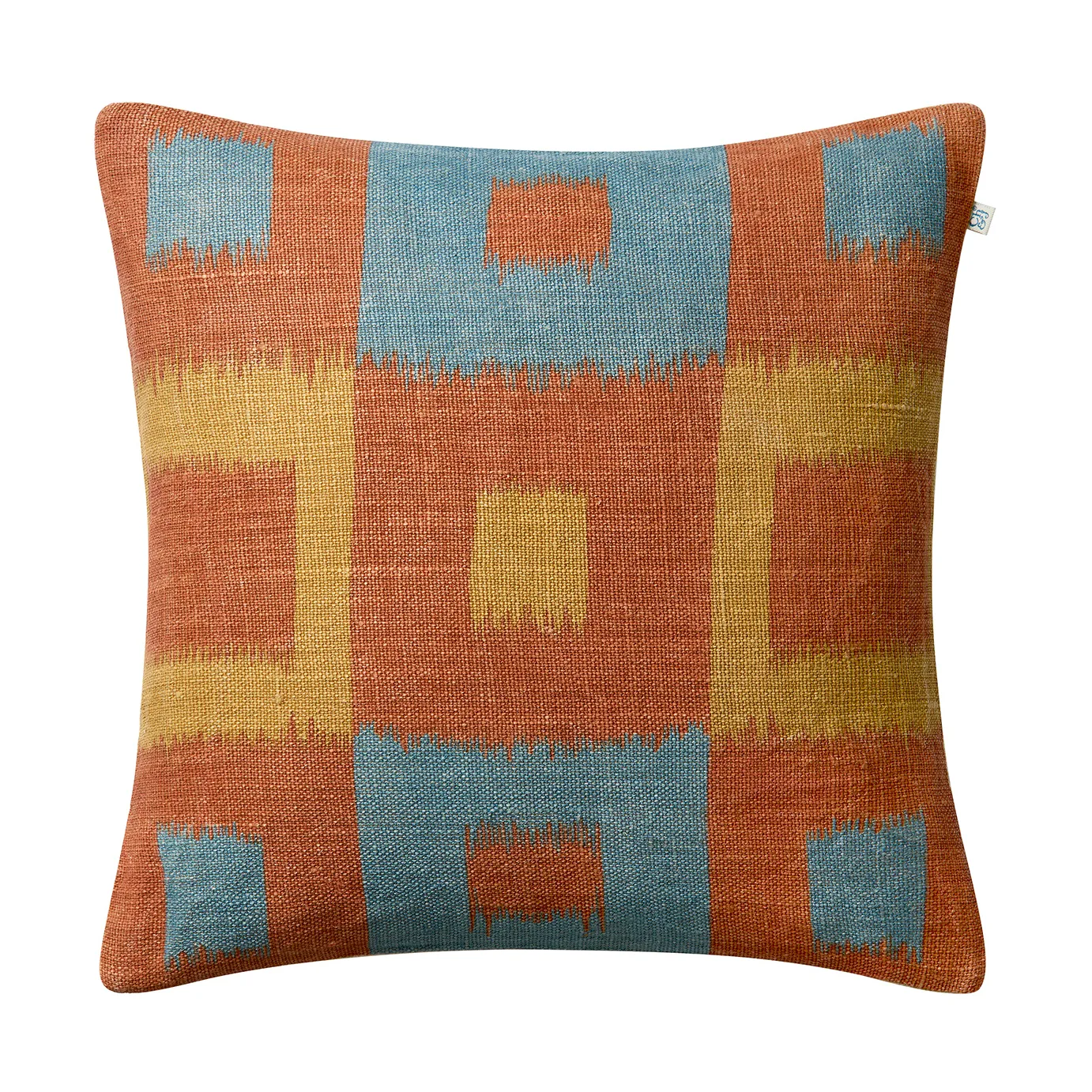 Vicky capa de almofada 50x50 cm, Apricot orange-heaven blue-khaki Chhatwal & Jonsson