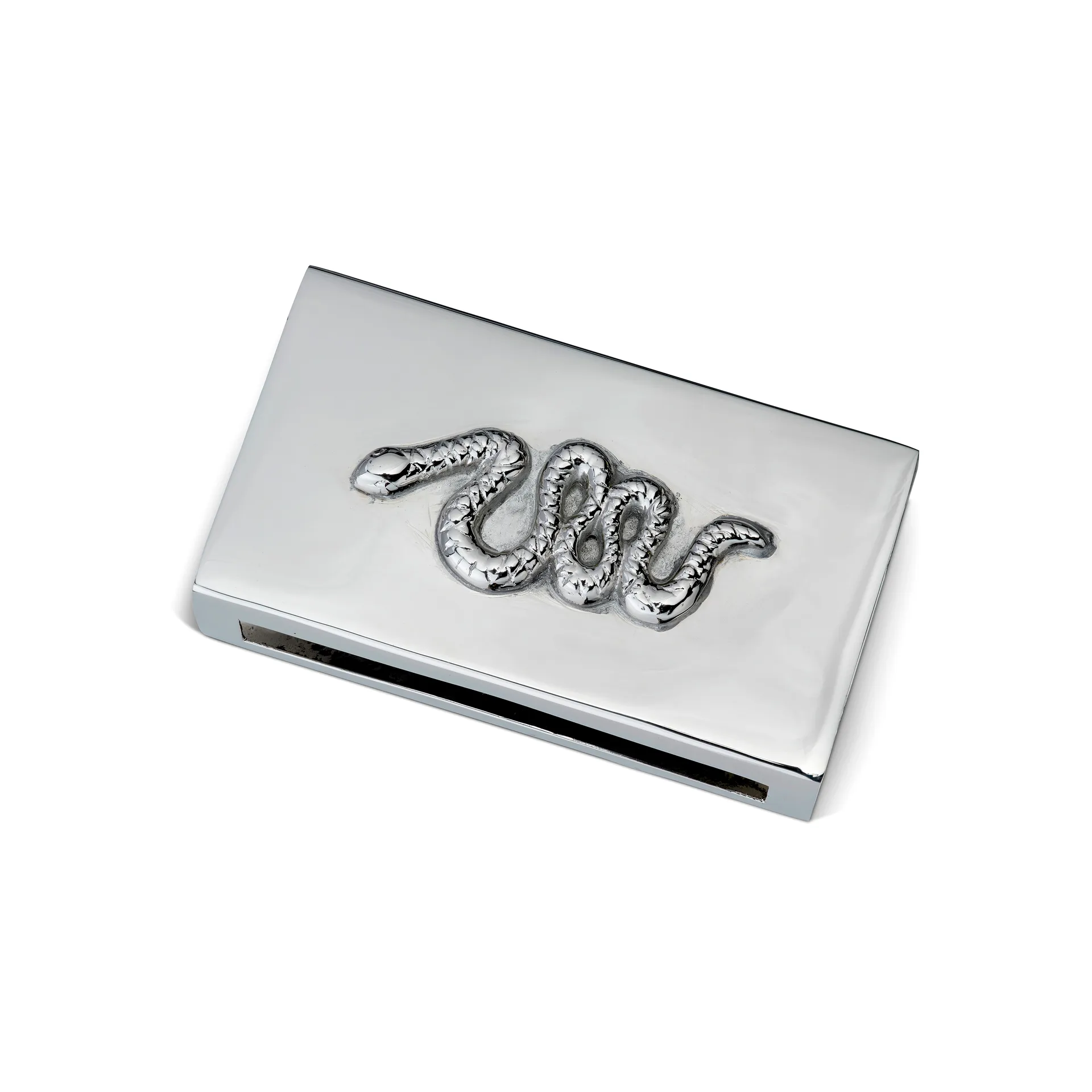 Caixa de fósforos Coral Snake, latão niquelado Classic Collection