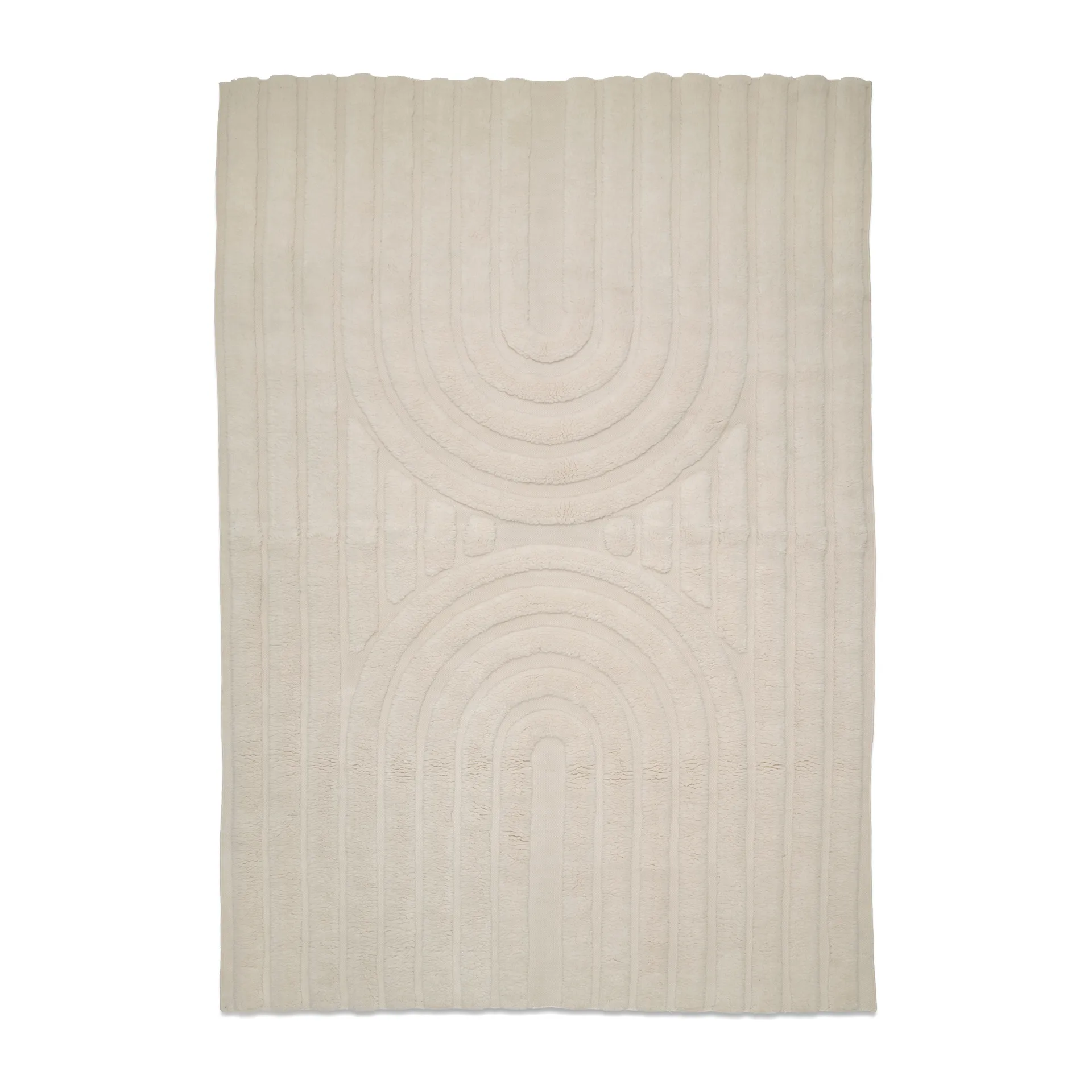 Carpete de lã Curve 170x230 cm , Ivory Classic Collection