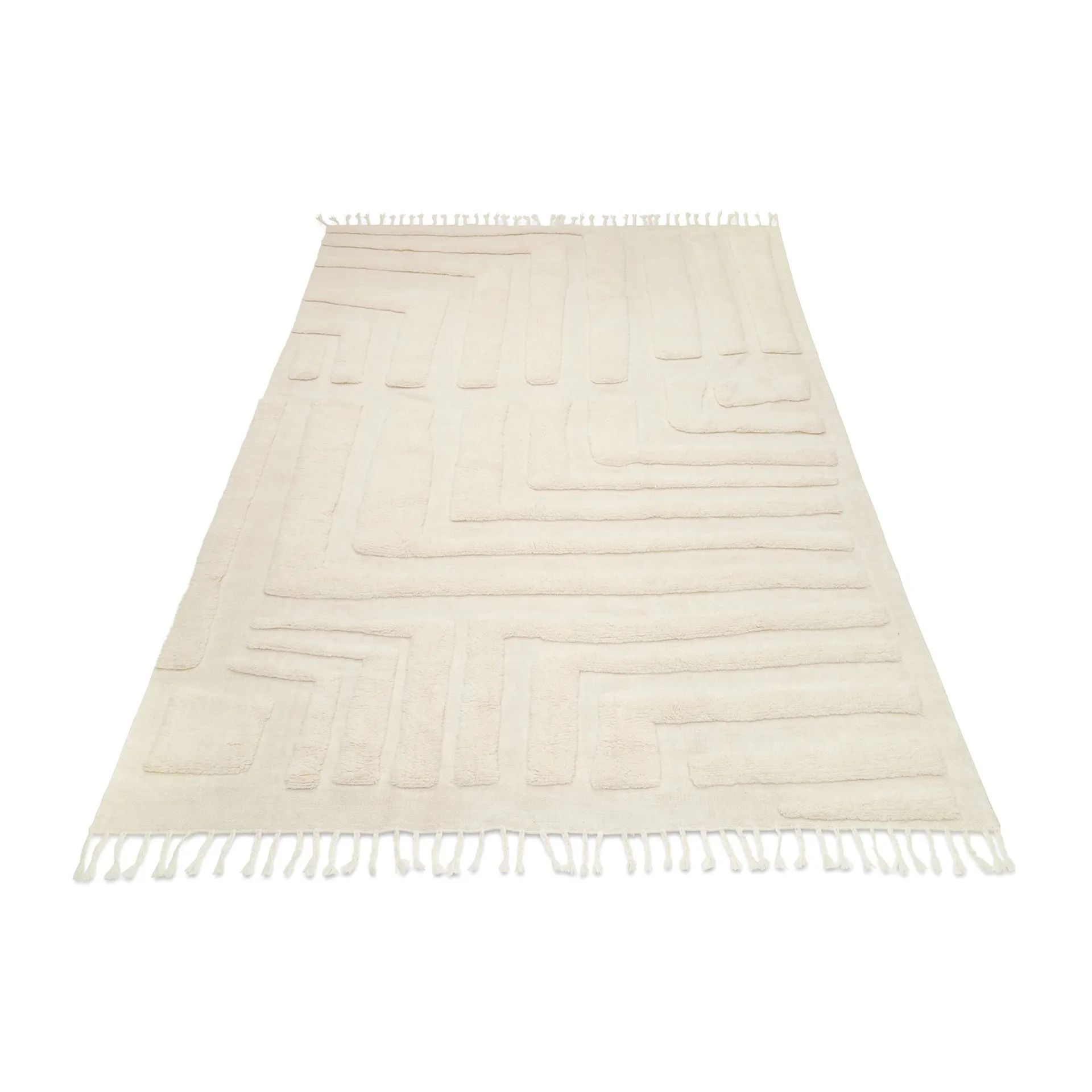 Carpete de lã Field 250x350 cm, Ivory Classic Collection