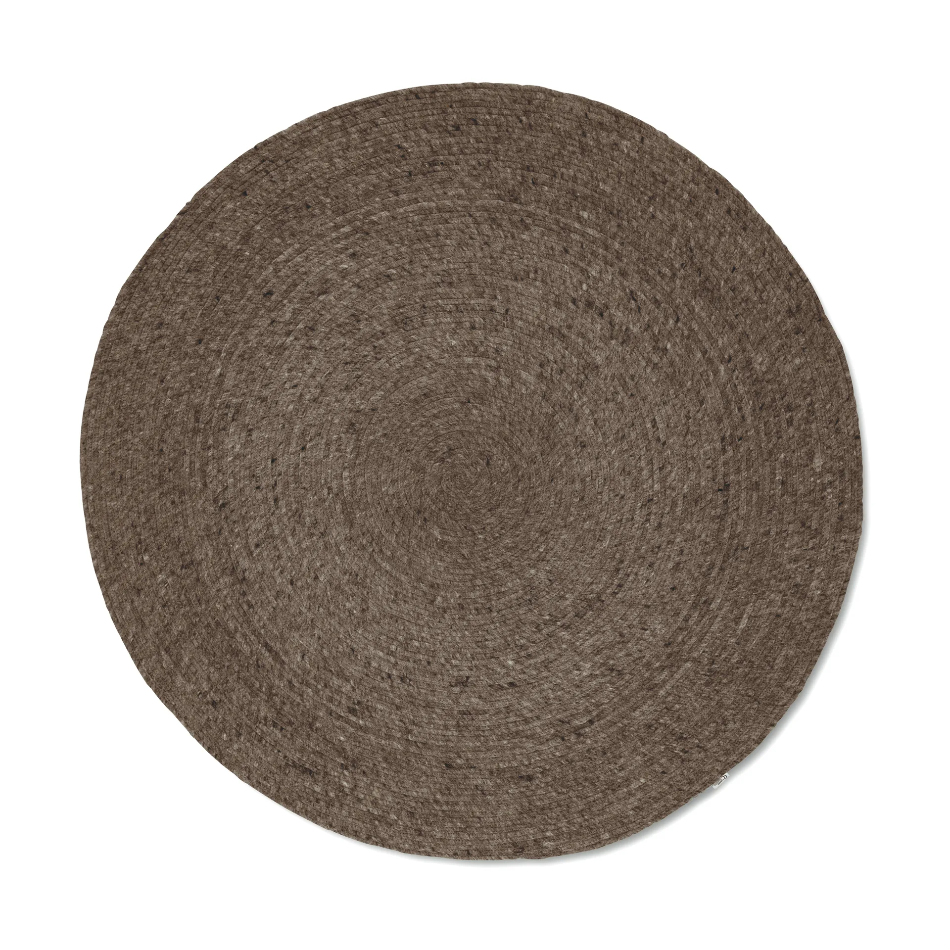 Carpete de lã Merino Ø200 cm redonda , Marrom Classic Collection