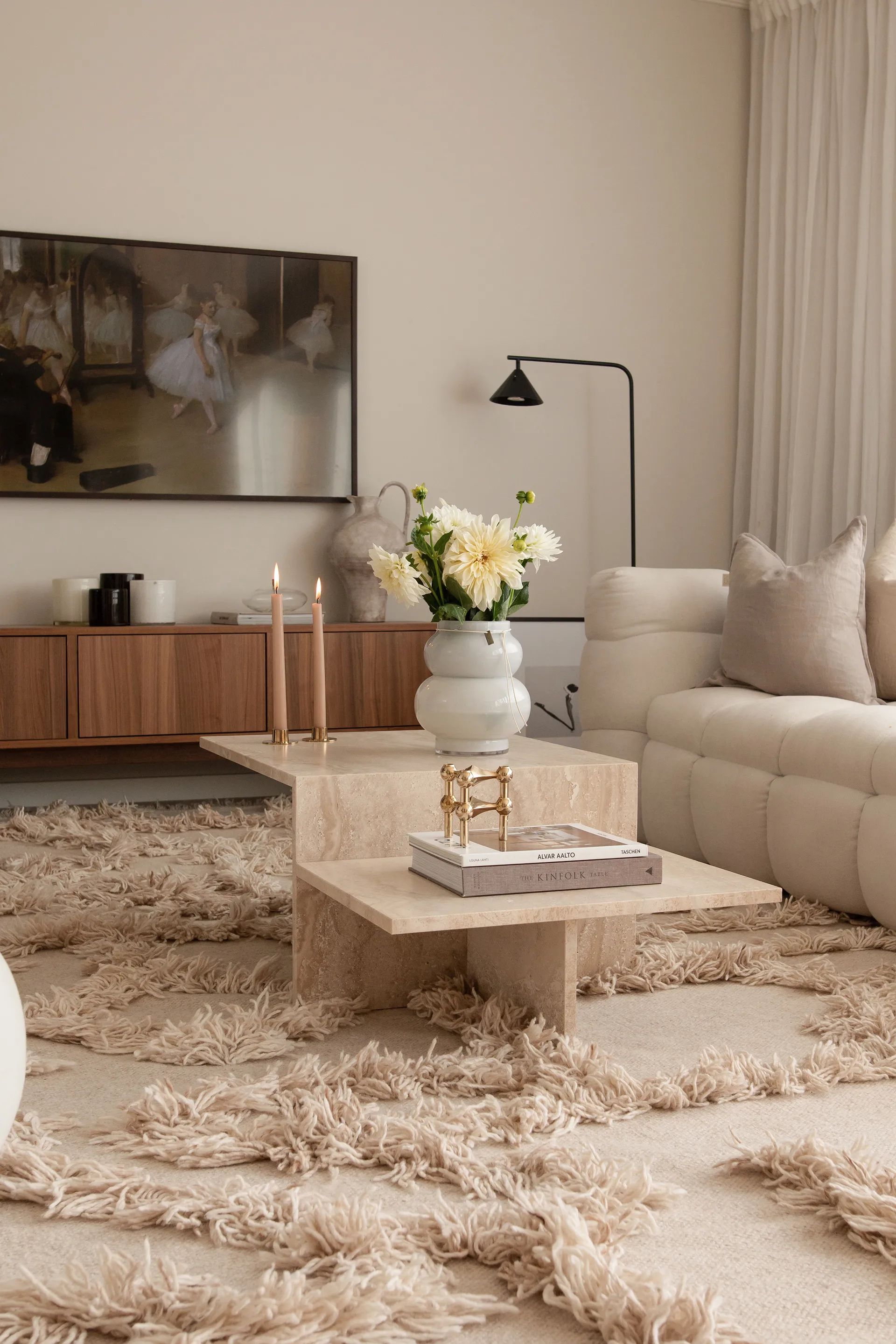 Carpete de lã Rio 250x350 cm, Bege Classic Collection