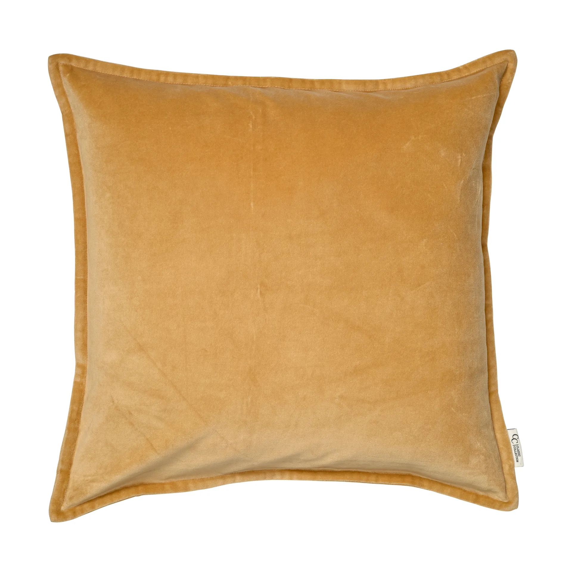 Classic Velvet capa de almofada 50x50 cm, Amarelo Classic Collection