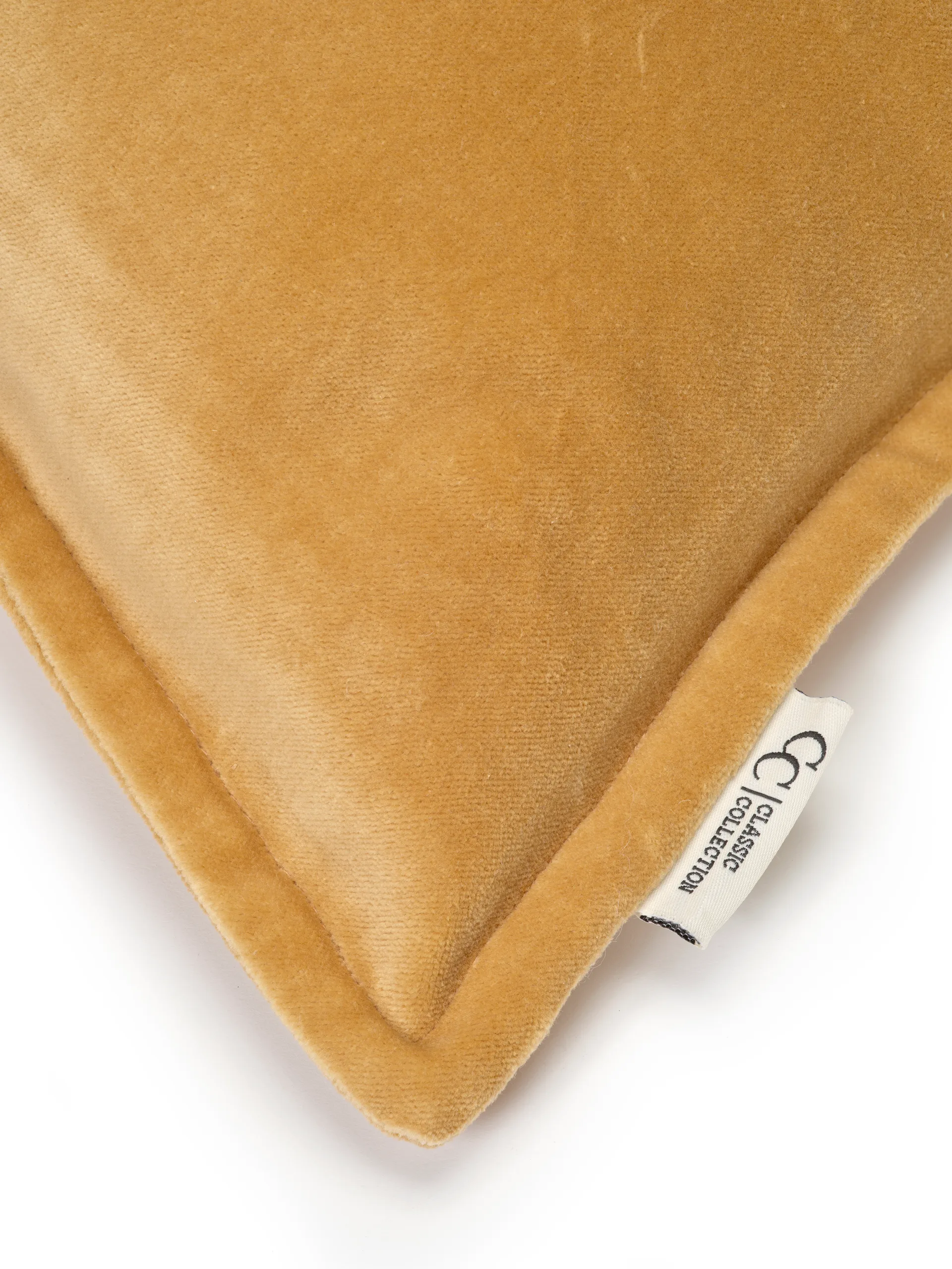 Classic Velvet capa de almofada 50x50 cm, Amarelo Classic Collection