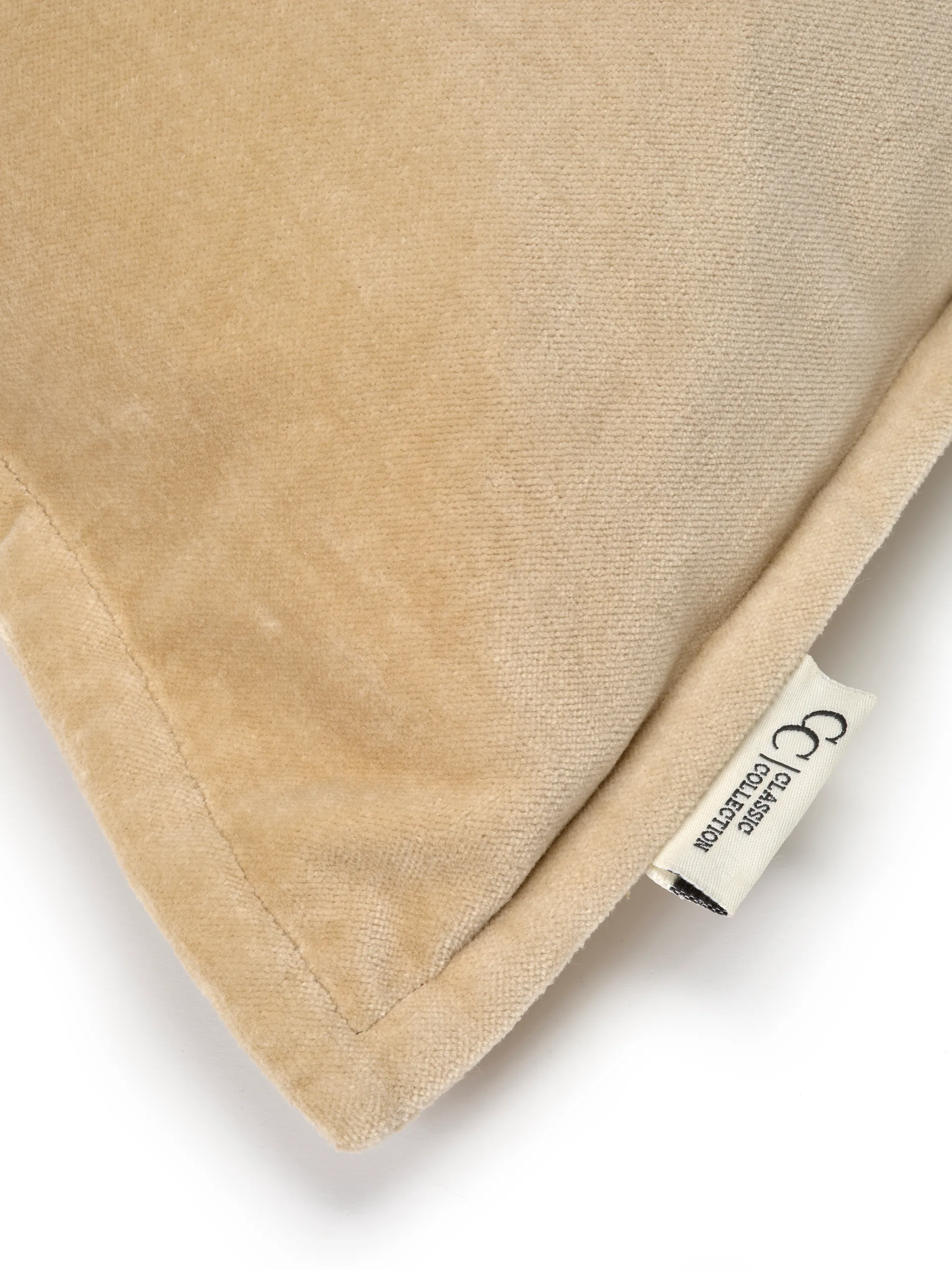 Classic Velvet capa de almofada 50x50 cm, Areia Classic Collection