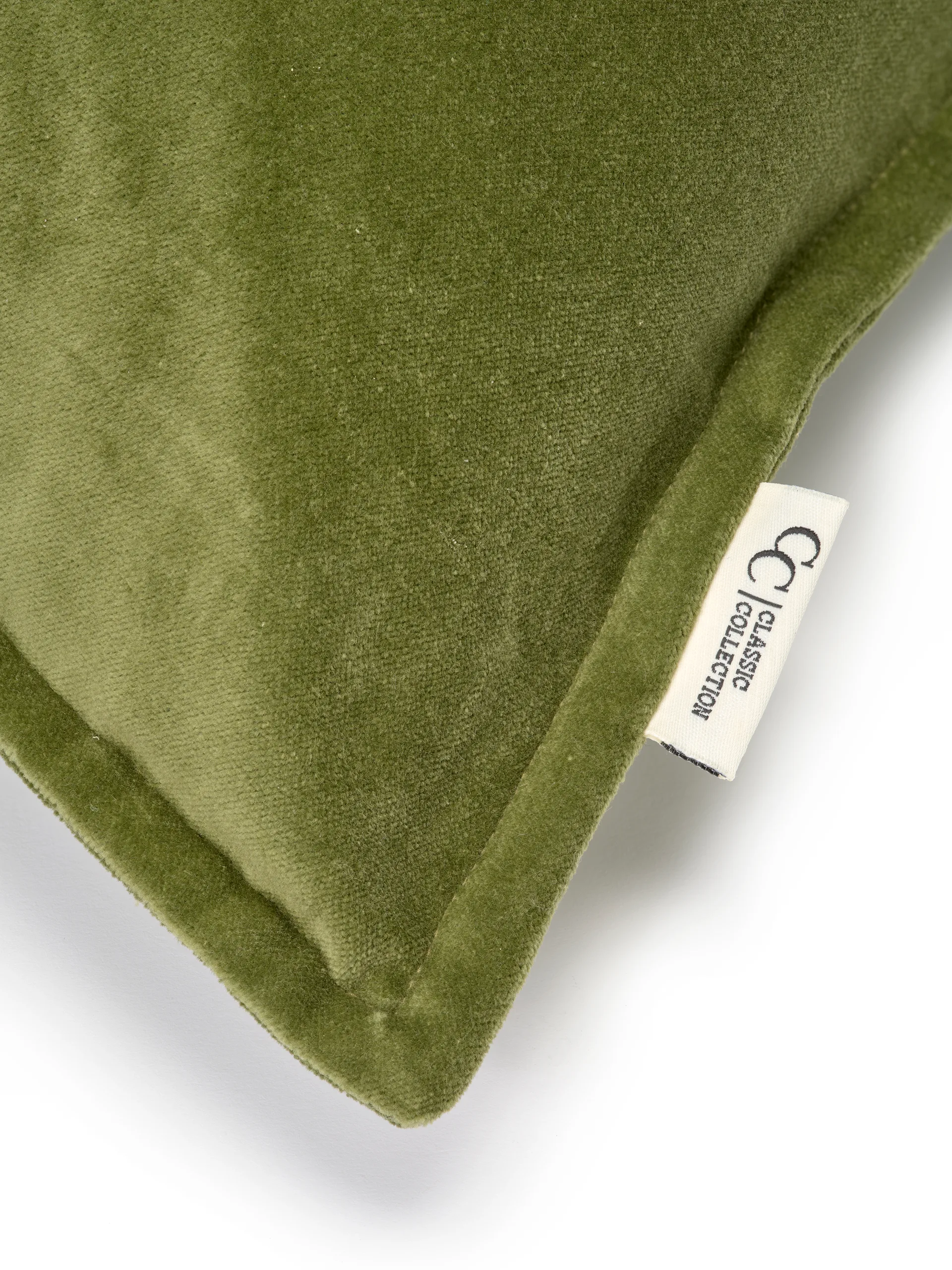 Classic Velvet capa de almofada 50x50 cm, Verde Classic Collection