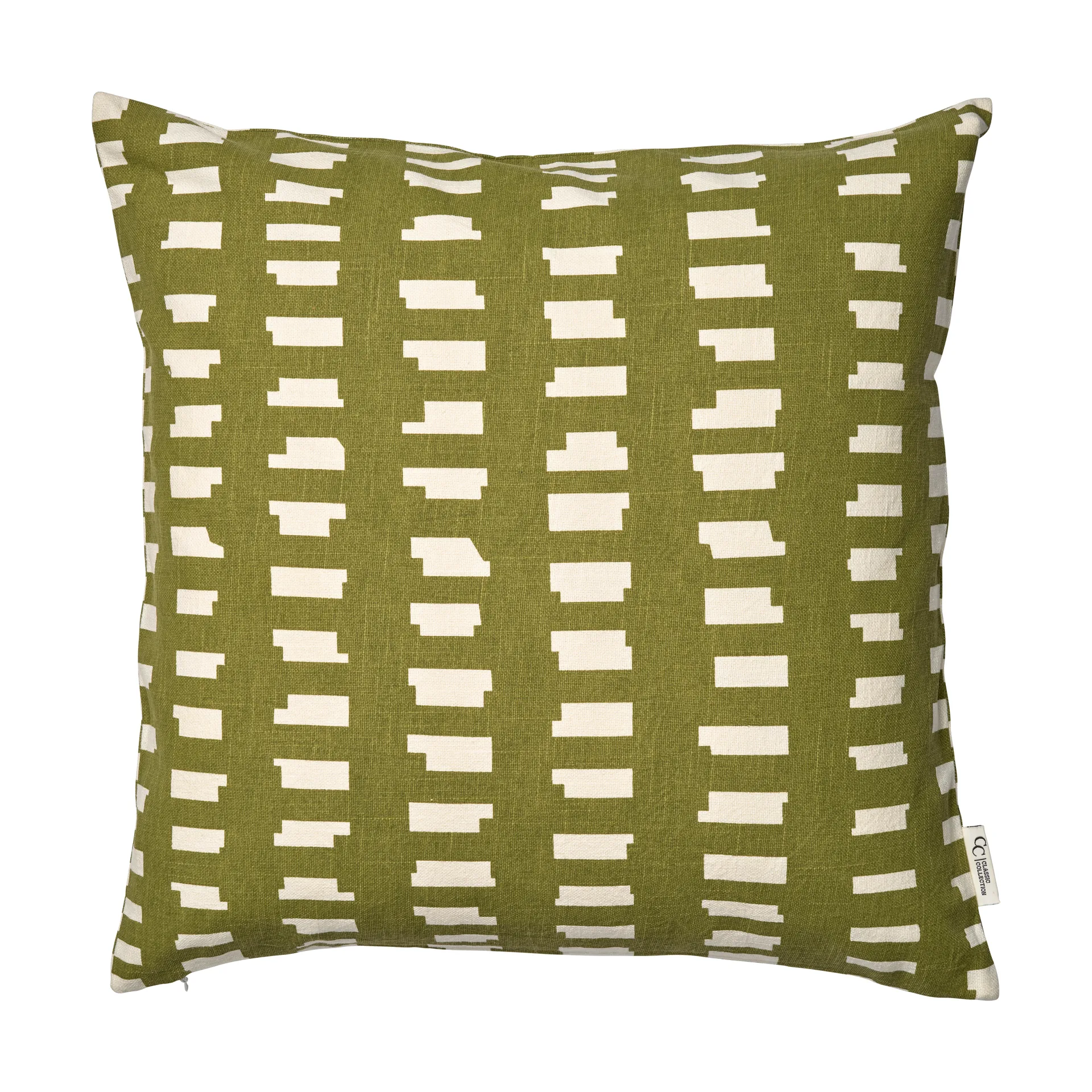 Ikat Block capa de almofada 50x50 cm, Verde Classic Collection