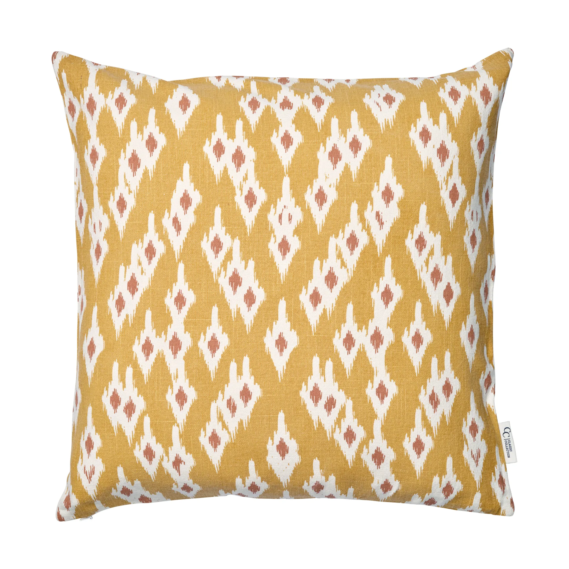Ikat Diamond capa de almofada 50x50 cm, Amarelo Classic Collection