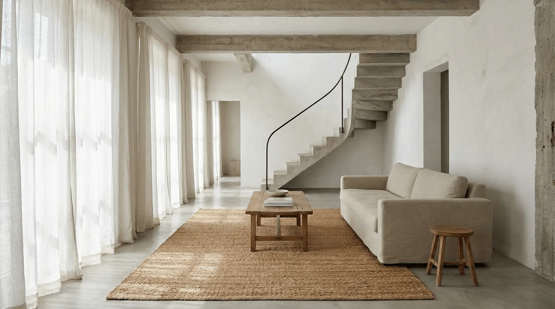 Jute Plain tapete, Natural, 200x300 cm Classic Collection