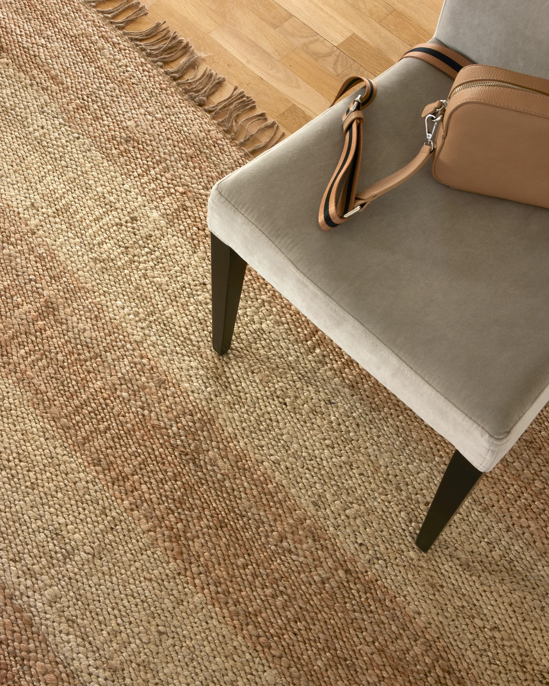 Jute Stripes tapete, Juta natural, 200x300 cm Classic Collection