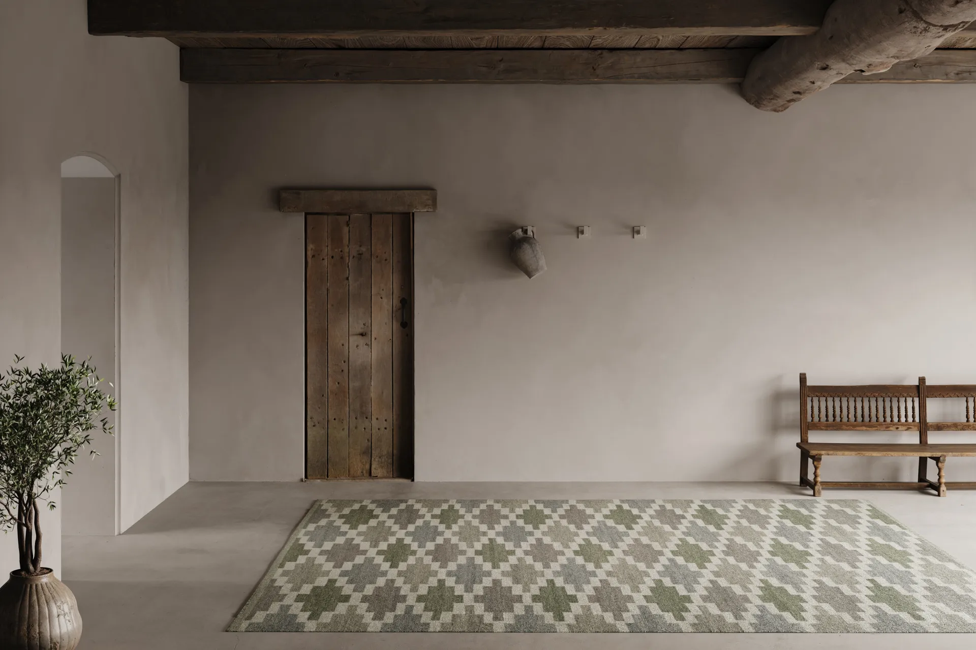 Korsnäs tapete, Azul‑verde, 170x230 cm Classic Collection