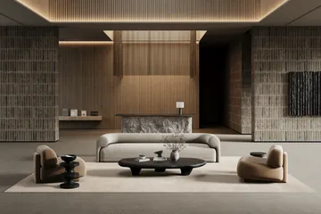 Lobby tapete - Branco-sujo, 140x200 cm - Classic Collection