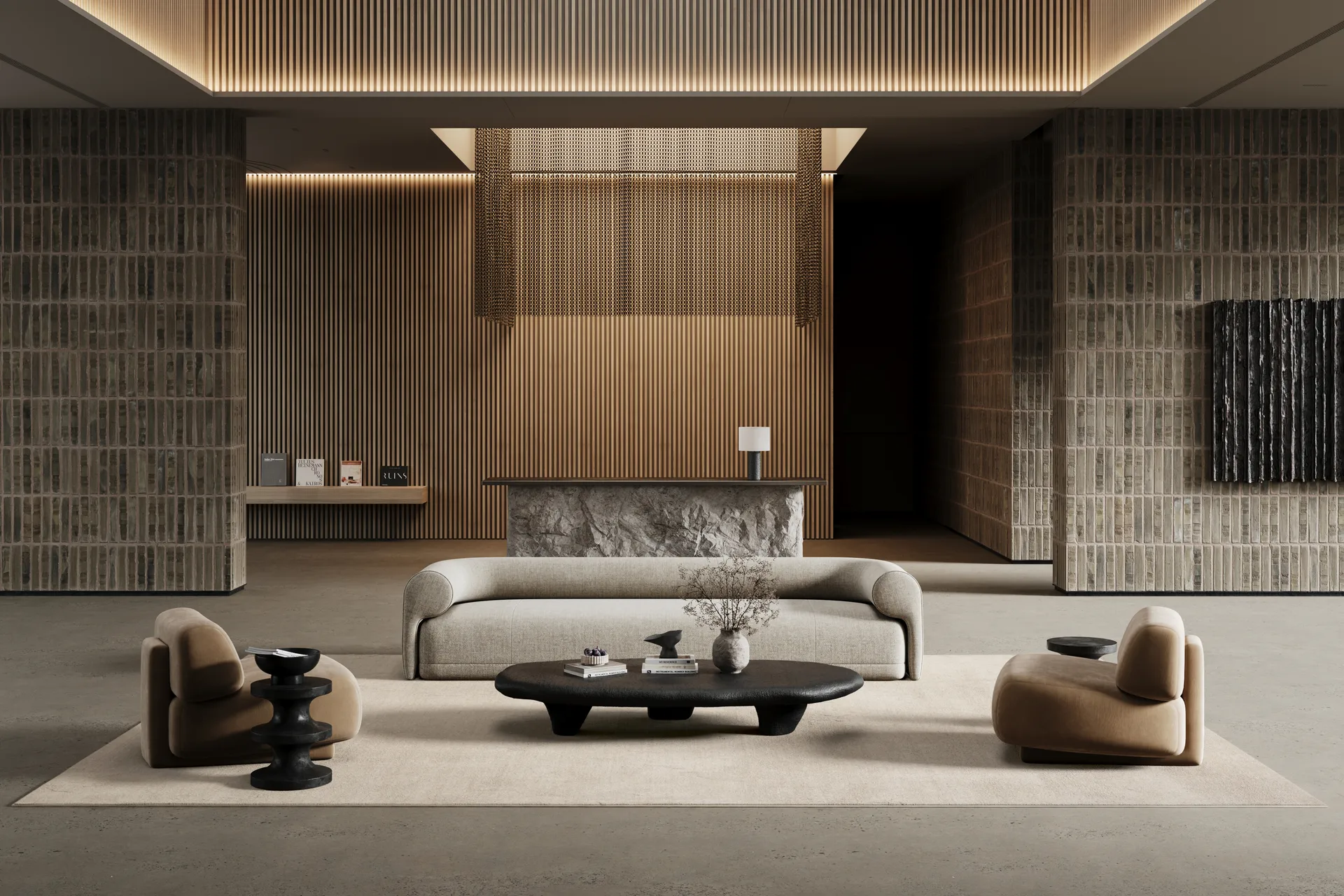 Lobby tapete, Branco-sujo, 300x400 cm Classic Collection