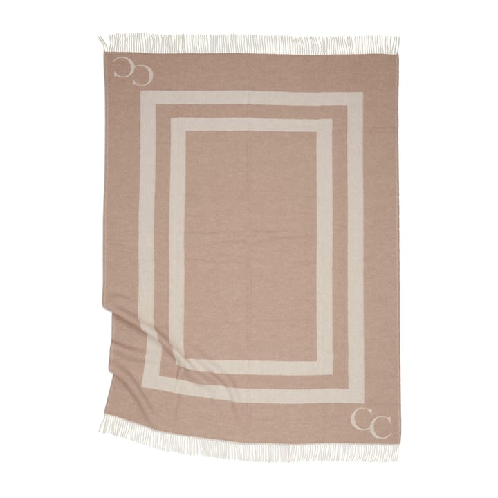 Manta de lã Monogram 130x200 cm, bege Classic Collection