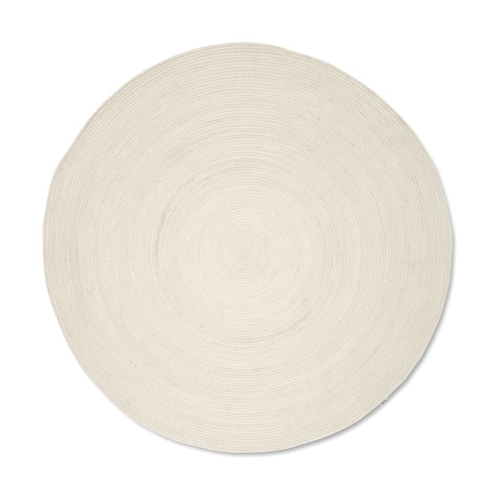 Merino carpete de lã redondo Ø240 cm - Branco - Classic Collection