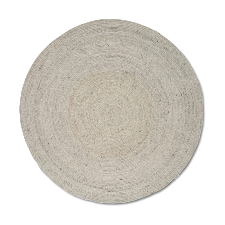 Merino carpete de lã redondo Ø240 cm - Concreto - Classic Collection