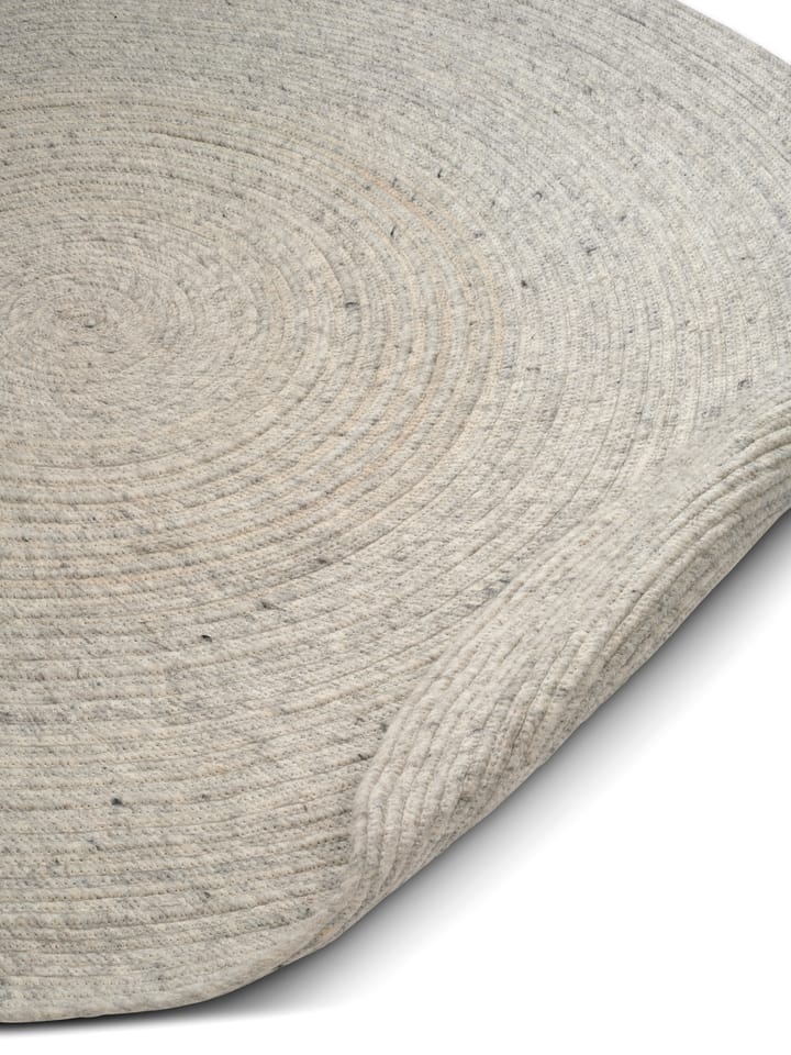 Merino carpete de lã redondo Ø240 cm, Concreto Classic Collection