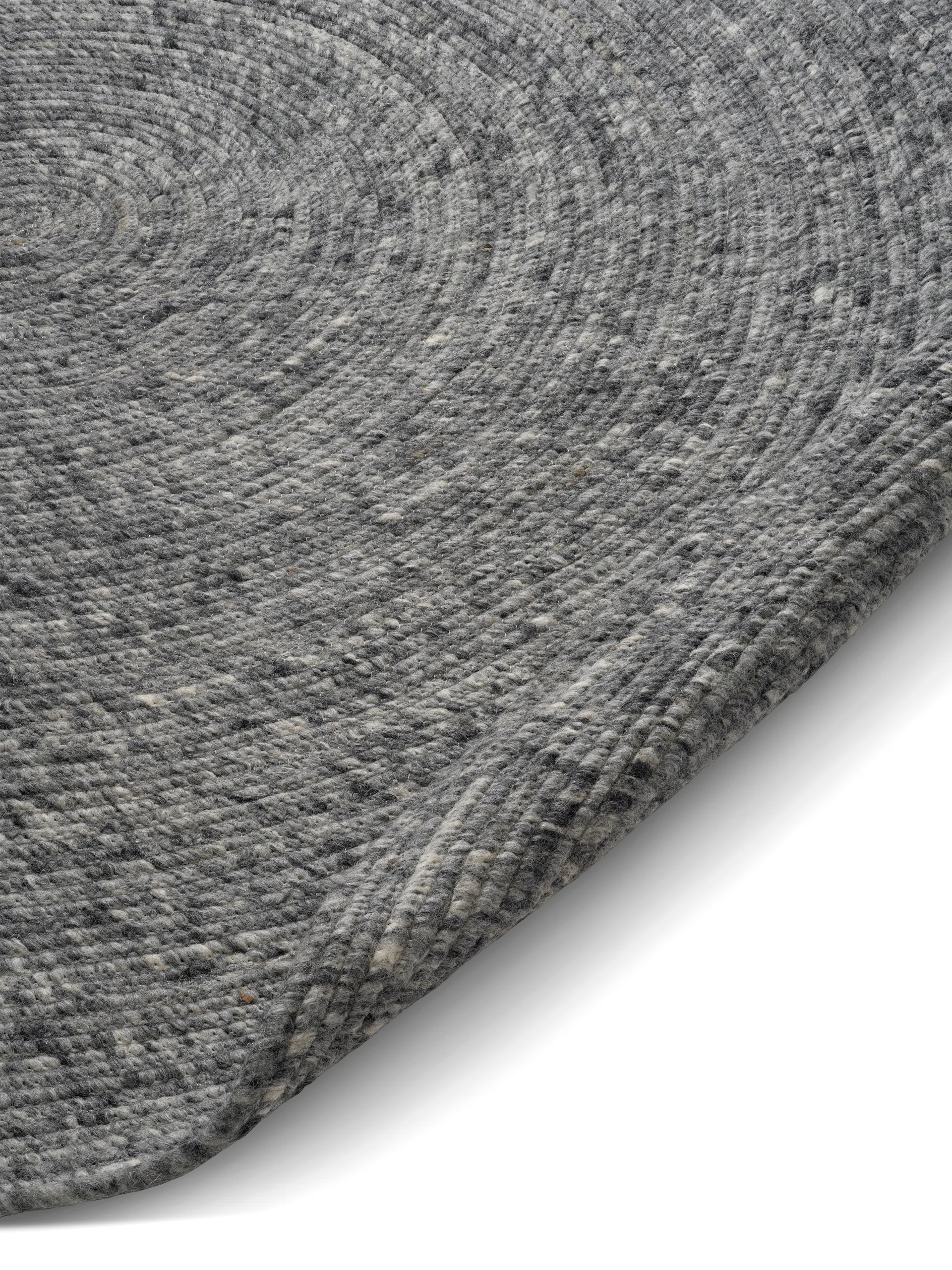 Merino carpete de lã redondo Ø240 cm, Granito Classic Collection