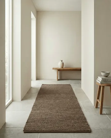 Merino tapete de corredor - Castanho, 80x250 cm - Classic Collection