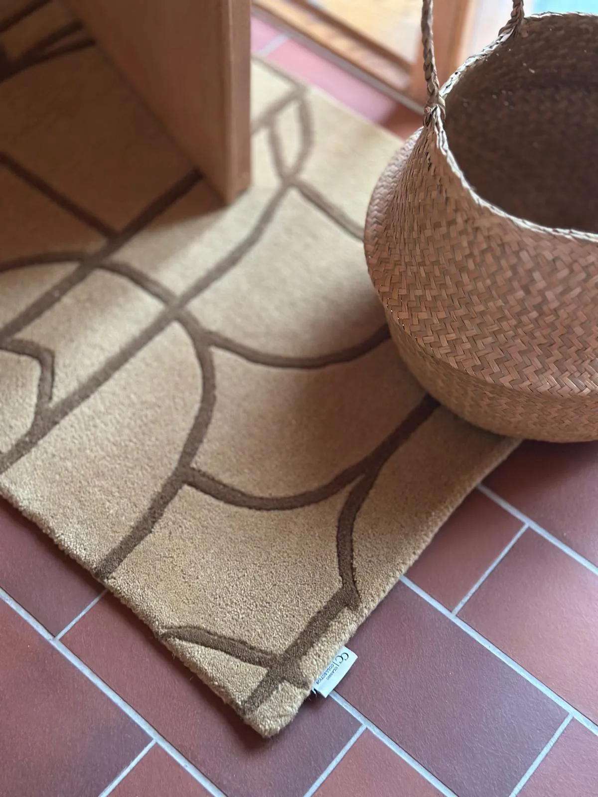 Modern Abstract tapete de porta 60x90 cm, Mostarda Classic Collection