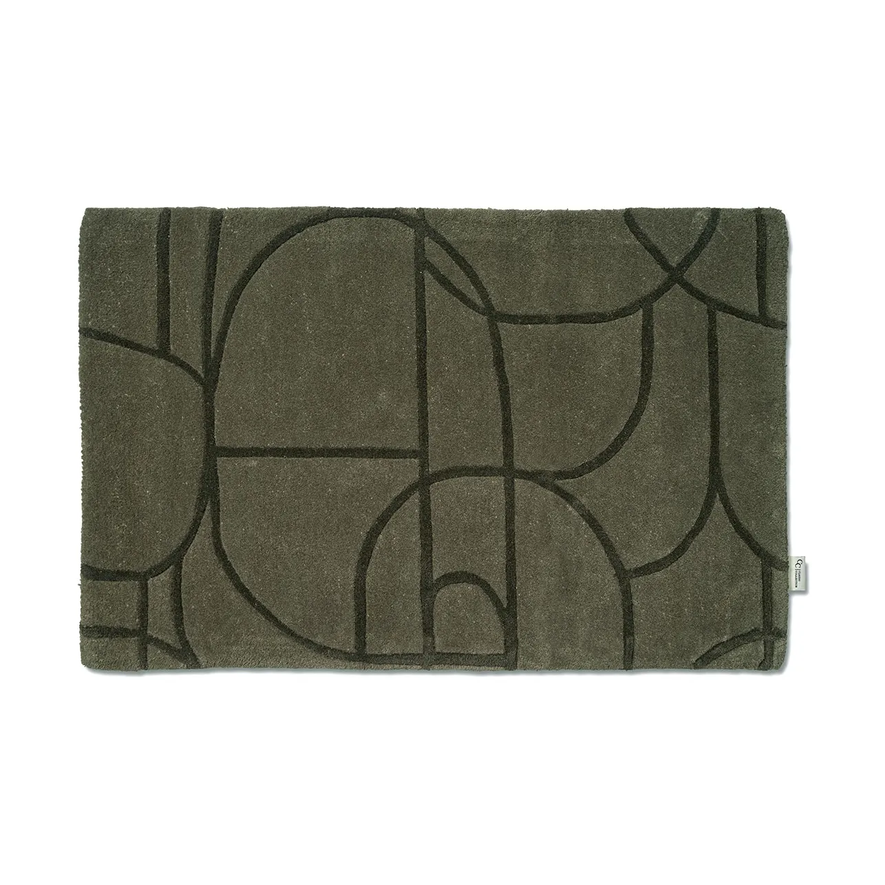 Modern Abstract tapete de porta 60x90 cm, Verde Classic Collection