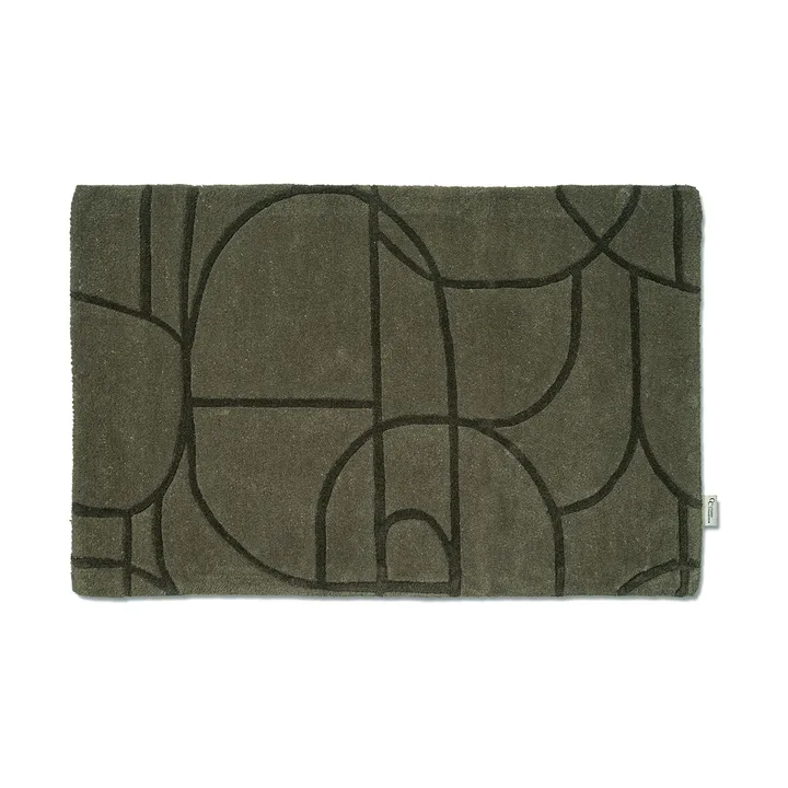 Modern Abstract tapete de porta 60x90 cm - Verde - Classic Collection