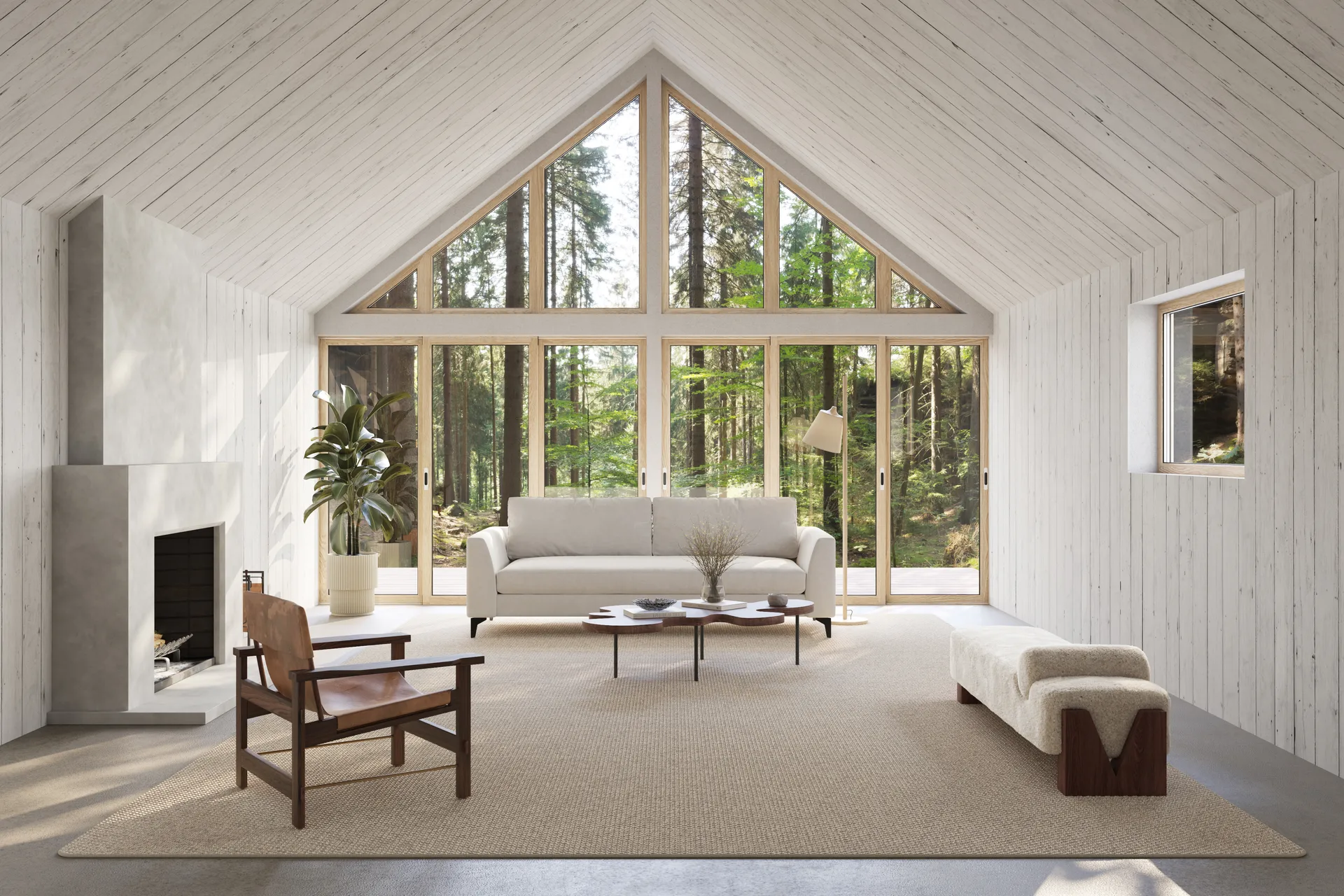 Nordklint tapete com borda, Cinzento natural, 400x400 cm com borda Classic Collection