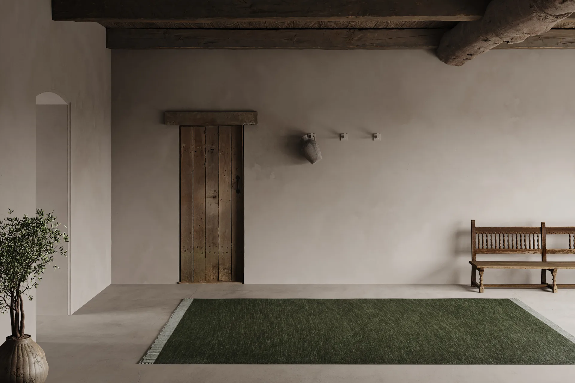 Pure tapete, Verde, 170x230 cm Classic Collection