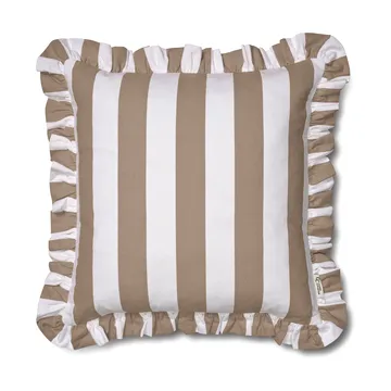 Ruffle Stripes capa de almofada 50x50 cm - Bege - Classic Collection