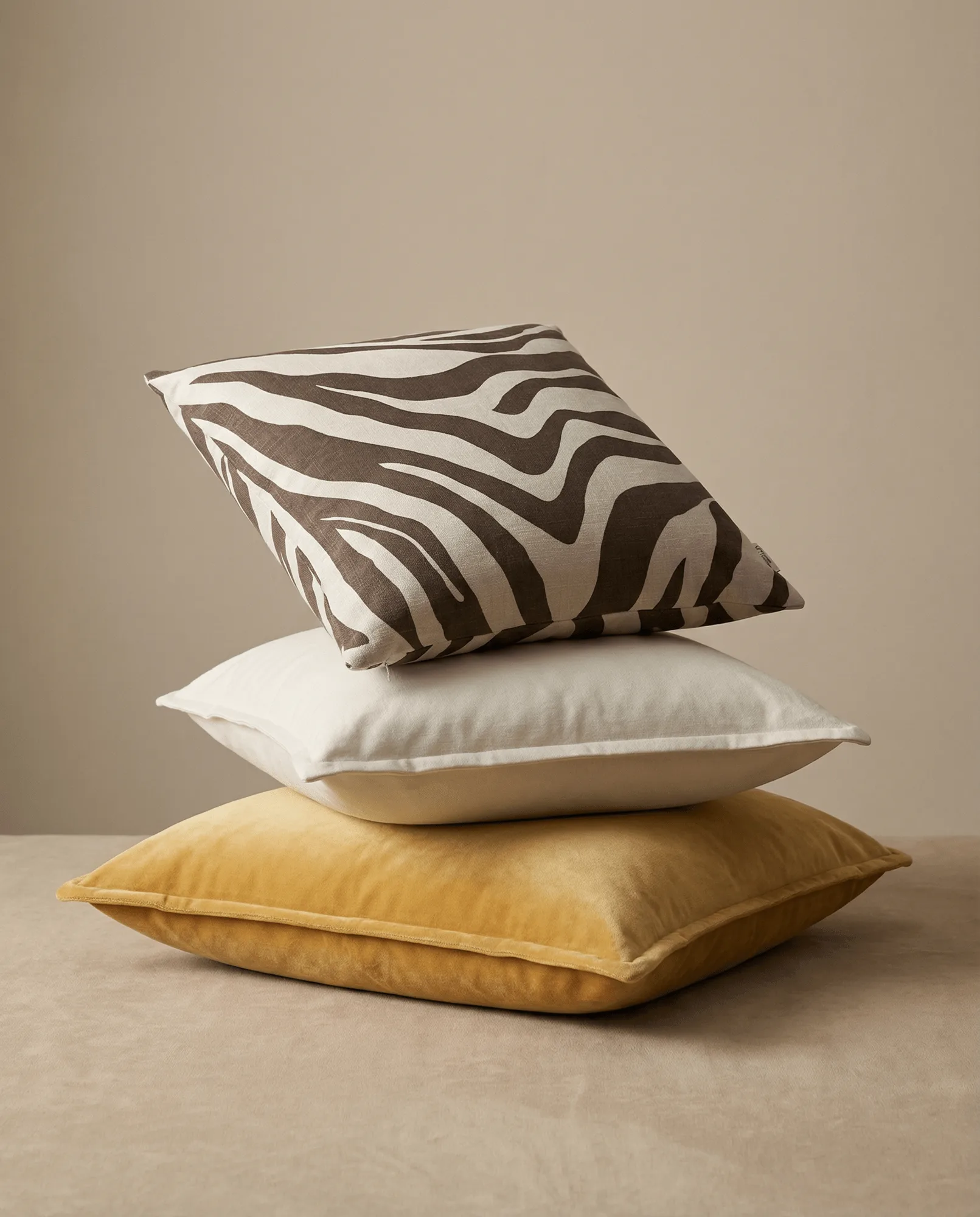 Savannah capa de almofada, Brown-off white, 50x50 cm Classic Collection