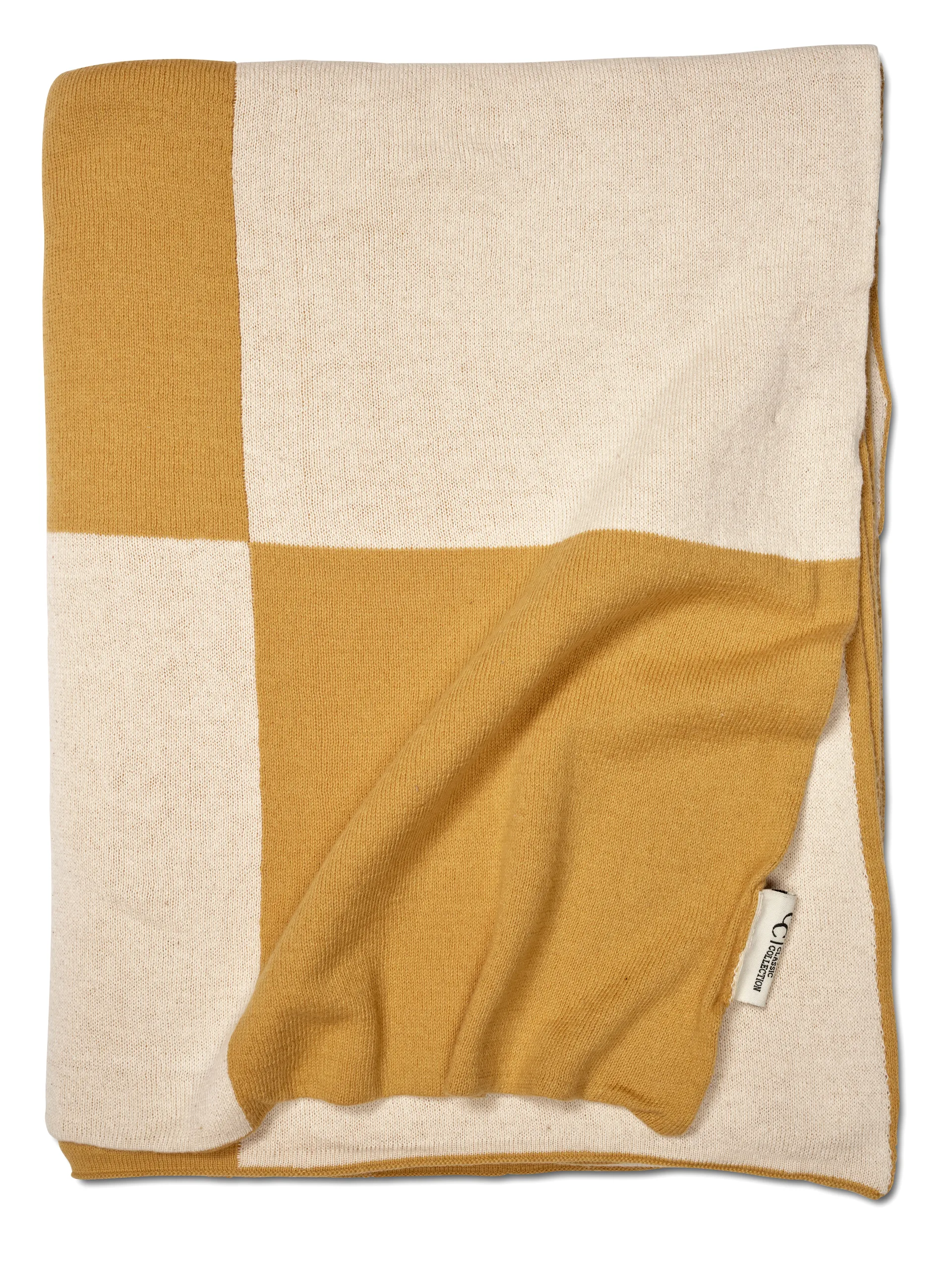 Square manta 130x170 cm, Amarelo Classic Collection