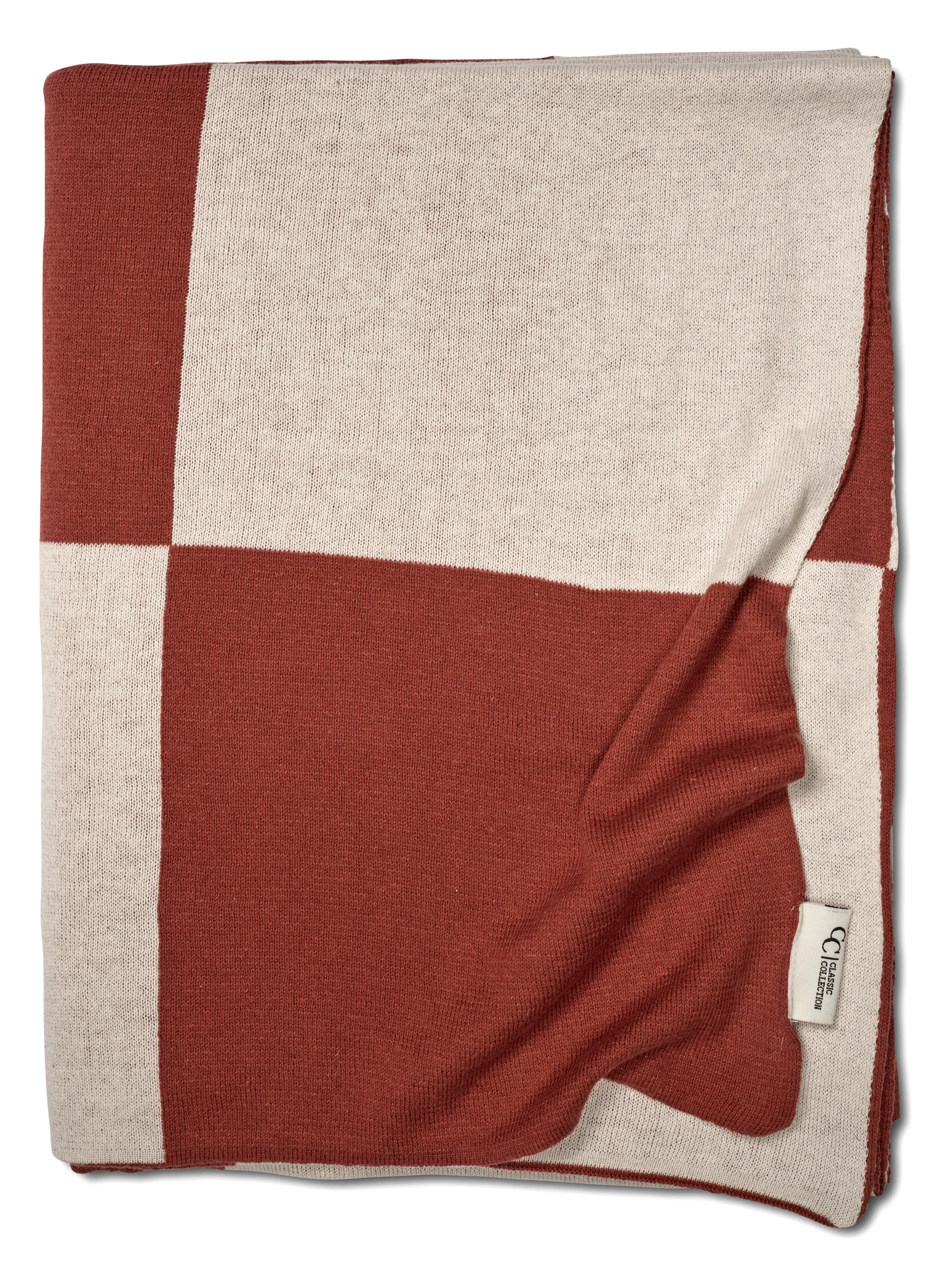 Square manta 130x170 cm, Castanho escuro Classic Collection