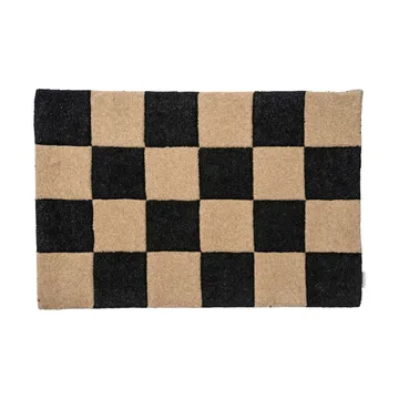 Square tapete de porta 60x90 cm - Preto-natural - Classic Collection